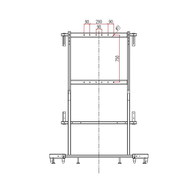 استند موبایل برای استفاده از تخته های سفید تعاملی با پروژکتورها 1