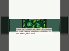 صفحه سیاه هوشمند تعاملی با عملکرد اختیاری اشتراک هوا برای ارائه های پویا و جلسات در مدارس