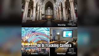 دوربین ردیابی هوش مصنوعی iBoard 4K PTZ برای جلسات حرفه ای