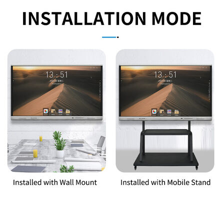 مانیتور 75 اینچی با نقاط لمس 20/40 و لمسی مادون قرمز برای آموزش در مدرسه و جلسات اداری