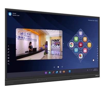 iBoard 75 86 اینچ صفحه نمایش هوشمند لمسی صفحه نمایش هیئت مدیره تعاملی هیئت مدیره تعاملی برای اتاق جلسه کلاس