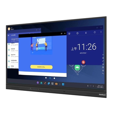 صفحه سفید تعاملی فرابری با دقت بالا با اتصال پورت USB طراحی سفارشی صفحه نمایش تخت تعاملی