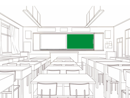 دانشگاه مدرسه تعاملی هوشمند سیاه ChalkBoard Whiteboard Greenboard صفحه لمسی صفحه نمایش 75 86 98 اینچ برای آموزش