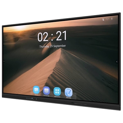 اندروید 13 IR Interactive Whiteboard Finger Touch 65 75 86 اینچ صفحه نمایش هوشمند 4K با وای فای اشتراک بی سیم RJ45 از پد / تلفن / لپ تاپ برای جلسات دفتر مدرسه