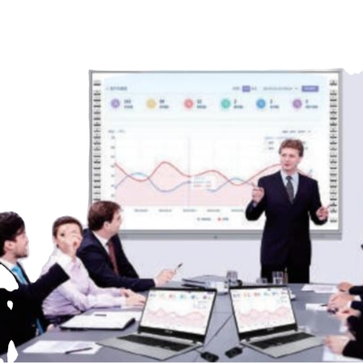 IBoard قوی و تعاملی تابلو سفید رطوبت کاری 0% تا 90% طراحی زیبایی ظاهر