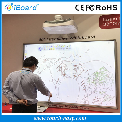 IBoard قوی و تعاملی تابلو سفید رطوبت کاری 0% تا 90% طراحی زیبایی ظاهر