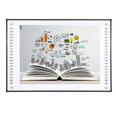 تخته سفید تعاملی IR 102 اینچی با سطح سرامیکی/نانو و 10 نقطه لمسی برای کلاس درس