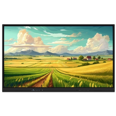 55 65 75 86 اینچ IR هیئت مدیره تعاملی 4K صفحه لمسی PC تلویزیون اندروید نمایشگاه OPS برای جلسه آموزشی