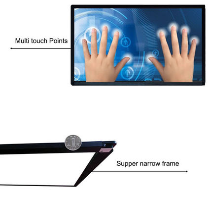19"65"75"86" Multi IR Touch Screen Frame Overlay Interactive Ir Frame برای تلویزیون هوشمند و مانیتور تعامل