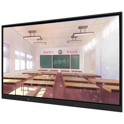 پنل مسطح تعاملی 55 65 75 86 اینچ صفحه نمایش هوشمند مانیتور LCD صفحه نمایش اندروید OPS تخته سفید برای جلسات کنفرانس