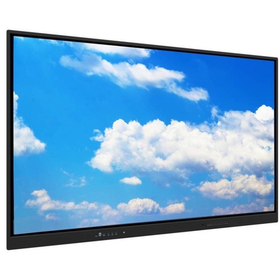 مانیتور لمسی تعاملی 55 65 75 86 98 110 اینچ 3840 * 2160 دوربین 4K میکروفون Transcreen اندروید 13 OPS همه در یک