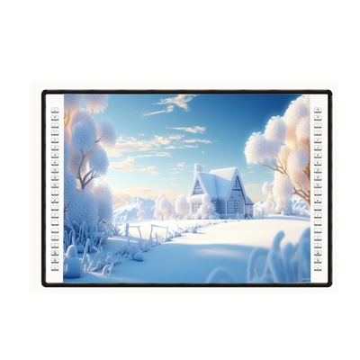 تابلو پروژکتور تعاملی 4K 82 85 102 اینچ نوار جانبی 10 نقطه لمسی USB PC قلم انگشت نوشتن تابلو سفید برای مدارس