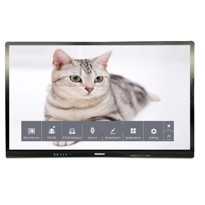صفحه هوشمند LCD ظرفیت 65 اینچ 4K 3840*2160 مانیتور شیشه ضد درخشش بدون سیستم برای تلویزیون