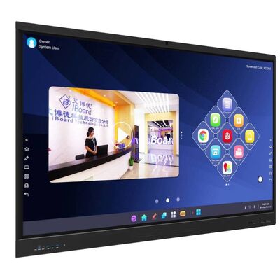 65 75 86 اینچ 4K Ultra HD ویندوز OS Smart Board صفحه نمایش ال سی دی دیوار نصب شده با ایست حرکت پذیر