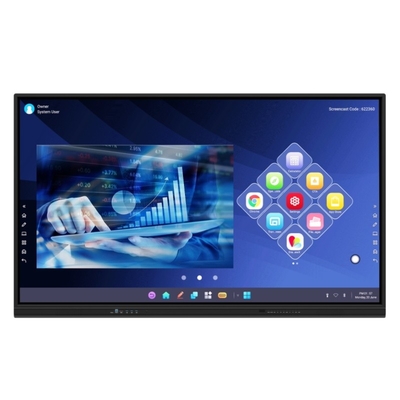 ارائه دهنده صفحه آموزشی LED صفحه تخت تعاملی با همه در یک PC مانیتورهای تلویزیون هوشمند صفحه لمسی چند منظوره