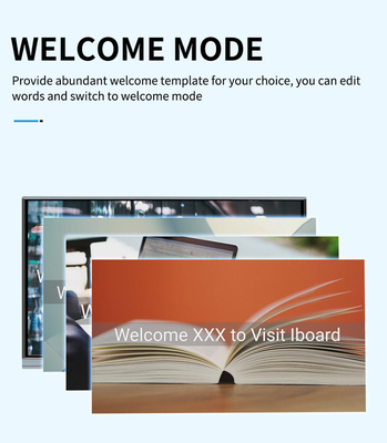 65 اینچ 4K LED Smart Screen مانیتور مادون قرمز صفحه لمسی Whiteboard تعاملی