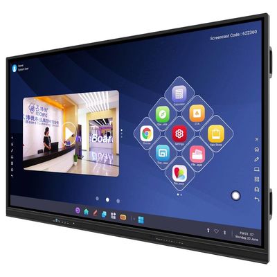 صفحه نمایش لمسی تعاملی 86 اینچ 4K Smart Board برای شرکت های مدرسه ای