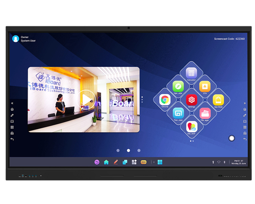 صفحه تخت تعاملی ۸۶ اینچی LCD Smart Board برای آموزش و کنفرانس