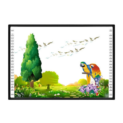 تخته سفید تعاملی IR 102 اینچی با سطح سرامیکی/نانو و 10 نقطه لمسی برای کلاس درس