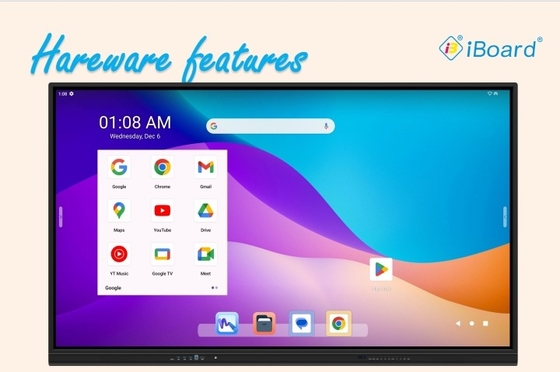مانیتور صفحه نمایش لمسی تعاملی گواهینامه Google EDLA با سیستم اندروید 13 و نرم افزار نوشتن