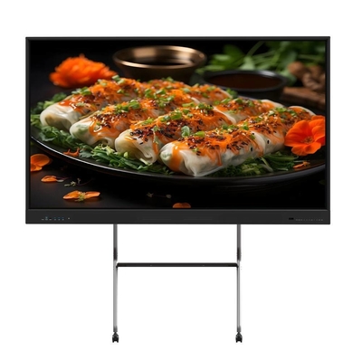 Iboard EDLA گوگل گواهی 65 اینچ 75 اینچ هوشمند 20 تاچ مانیتور تلویزیون با USB VGA TYPE-C برای جلسه سالن های مدرسه خانگی