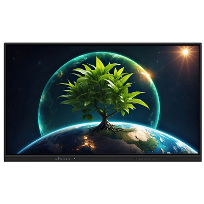 LCD Smart Board 86 اینچ اندروید 14 با 8+128G 40 نقطه لمسی وای فای bt hdmi نرم افزار کالیبراسیون شده برای ادارات مدرسه
