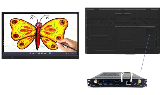 4K HD 65 75 اینچ مدرسه صفحه نمایش LCD Whiteboard تعاملی جلسه الکترونیک دیجیتال صفحه نمایش مسطح تعاملی