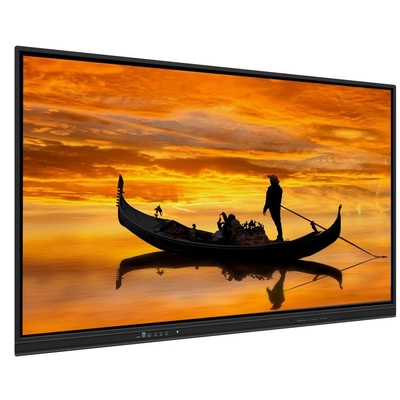 صفحه هوشمند LCD 75 اینچی اندروید 14 50 نقطه لمس با VGA DP پورت USB WIFI بلوتوث برای آموزش دفتر مدرسه