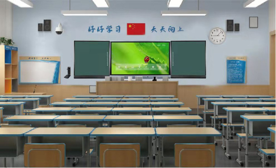 صفحه سیاه متصل به IR با صفحه نمایش DLED 75 86 98 اینچی گزینه ای سفید / سبز / قلم BlackBoard شامل