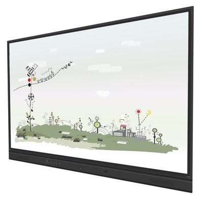 صفحه سفید تعاملی LED 98 اینچ اندروید 14 وای فای HDMI VGA DP 50 نقطه با نرم افزار آموزشی برای کودکان دبیرستان