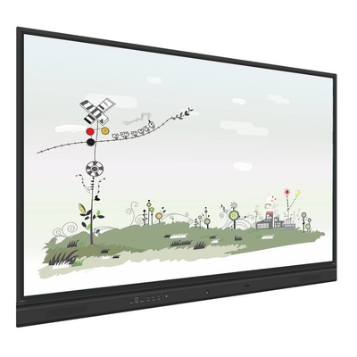 صفحه سفید تعاملی LED 98 اینچ اندروید 14 وای فای HDMI VGA DP 50 نقطه با نرم افزار آموزشی برای کودکان دبیرستان