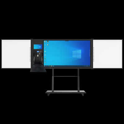 iboard فابریک مستقیم 75 اینچ قفل قابل ضبط قابل اتصال Blackboard هوشمند Whiteboard تعاملی صفحه نمایش تخت تمام در یک با پشتیبانی ایستاده نشانگر قلم کلاک حل آموزشی نوشتن