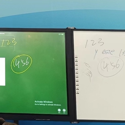 iboard فابریک مستقیم 75 اینچ قفل قابل ضبط قابل اتصال Blackboard هوشمند Whiteboard تعاملی صفحه نمایش تخت تمام در یک با پشتیبانی ایستاده نشانگر قلم کلاک حل آموزشی نوشتن