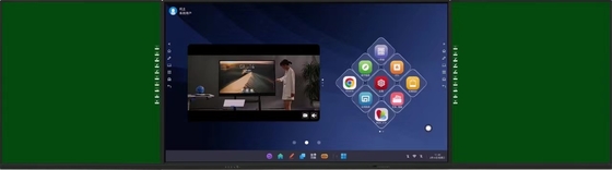 iBoard تجهیزات آموزشی مدرسه چند منظوره قابل ضبط ارتباط هوشمند دیجیتال LCD تخته های سفید
