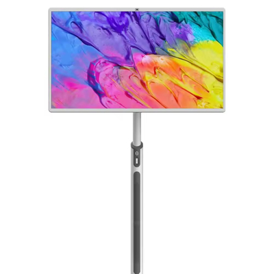 iBoard 32 اینچ قابل حمل Smart Android Screen Indoor Movable Touch Screen تلویزیون هوشمند چرخش تلویزیون قابل حمل برای پخش زنده