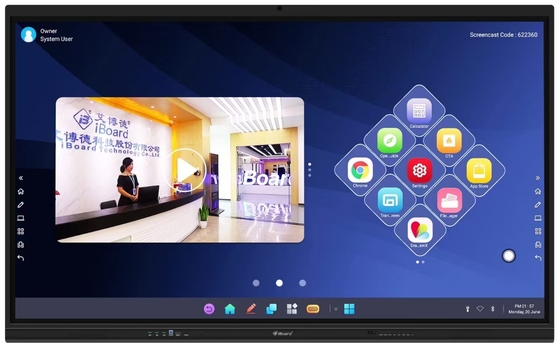 محصولات جدید Riotouch اندروید LED پانل مسطح تعاملی 4k Whiteboard Smart Board برای تدریس در کلاس