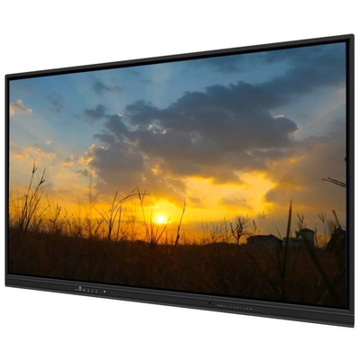 4K 65 75 86 98 110 اینچ پنل ضد درخشش ضد درخشش پانل تعاملی صفحه سفید هوشمند مانیتور IR Super Slim Frame مانیتور کامپیوتر برای جلسه آموزشی مدرسه