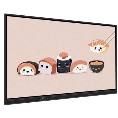 4K 65 75 86 98 110 اینچ پنل ضد درخشش ضد درخشش پانل تعاملی صفحه سفید هوشمند مانیتور IR Super Slim Frame مانیتور کامپیوتر برای جلسه آموزشی مدرسه
