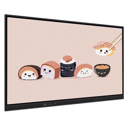 4K 65 75 86 98 110 اینچ پنل ضد درخشش ضد درخشش پانل تعاملی صفحه سفید هوشمند مانیتور IR Super Slim Frame مانیتور کامپیوتر برای جلسه آموزشی مدرسه