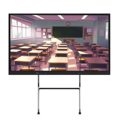 4K 65 75 86 98 110 اینچ پنل ضد درخشش ضد درخشش پانل تعاملی صفحه سفید هوشمند مانیتور IR Super Slim Frame مانیتور کامپیوتر برای جلسه آموزشی مدرسه