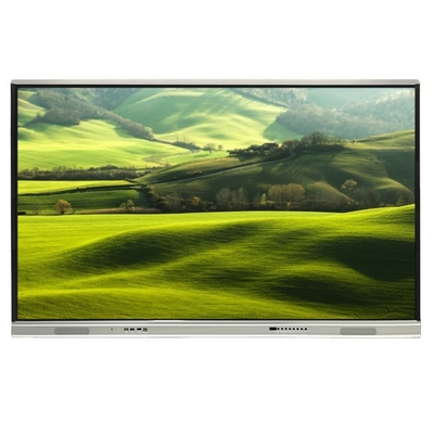 4K رزولوشن پانل مسطح تعاملی 350 روشنایی روشنایی بالا و 15W * 2 بلندگو اندروید 13 تابلو سفید تعاملی برای آموزش و جلسه مدرسه