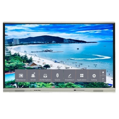 اینگ اسکرین Smart Interactive Board 4k Touch Panel همه در یک کامپیوتر مانیتور مانیتور متقابل تخت برای کنفرانس آموزشی
