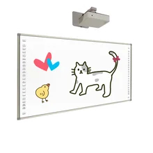 Hotkeys دو طرفه Hotkeys Iboard Interactive Whiteboard تکنولوژی مادون قرمز برای درجه حرارت -30°C-60°C و رطوبت 0%-95%