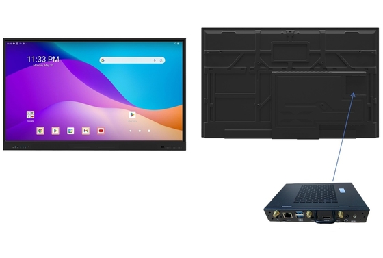 پشتیبانی مستقیم کارخانه OEM IBoard OPS کامپیوتر مینی PC ساخته شده در اندروید 13 EDLA برای IR صفحه نمایش لمسی هوشمند Whiteboard