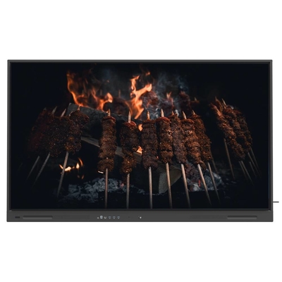 صفحه هوشمند ال سی دی 65 75 86 اینچ ارتقاء آنلاین صفحه نمایش لمسی 4K با ابزارهای آموزشی نرم افزار برای تیم های زوم استفاده از آموزش جلسه