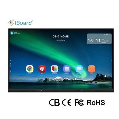 CIboard 65 اینچ مانیتورهای تلویزیون هوشمند Blackboard Interactive Flat Panel Touch Screen با همه در یک کامپیوتر از تجهیزات جلسه