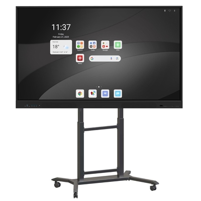 قیمت کارخانه 4k 55 65 75 85 96 110 اینچ صفحه لمسی چند زبان نرم افزار LCD هوشمند اندروید صفحه تعاملی