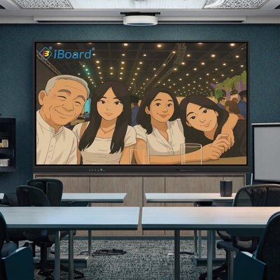 4 3 Ratio Iboard صفحه سفید تعاملی با اتصال VGA و اندروید 11 8 64G