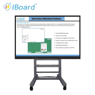 اندازه بزرگ 98 اینچ 4K LCD هیئت مدیره هوشمند تعاملی پنل لمسی صفحه نمایش هوشمند برای کلاس های درس هیئت مدیره الکترونیکی هیئت مدیره هوشمند دیجیتال برای تدریس