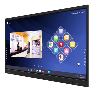 IBoard فابریک Interactive Whiteboard Multi-Touch Screen Stylus پشتیبانی از 20 نقطه لمس میکروفون داخلی با آینه نمایش صفحه نمایش Whiteboard تعاملی اندروید OS